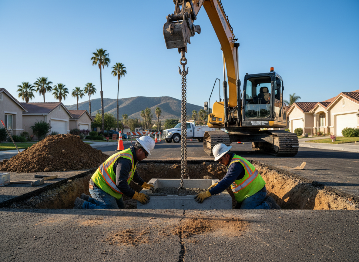 Catch Basin Installation in San Bernardino