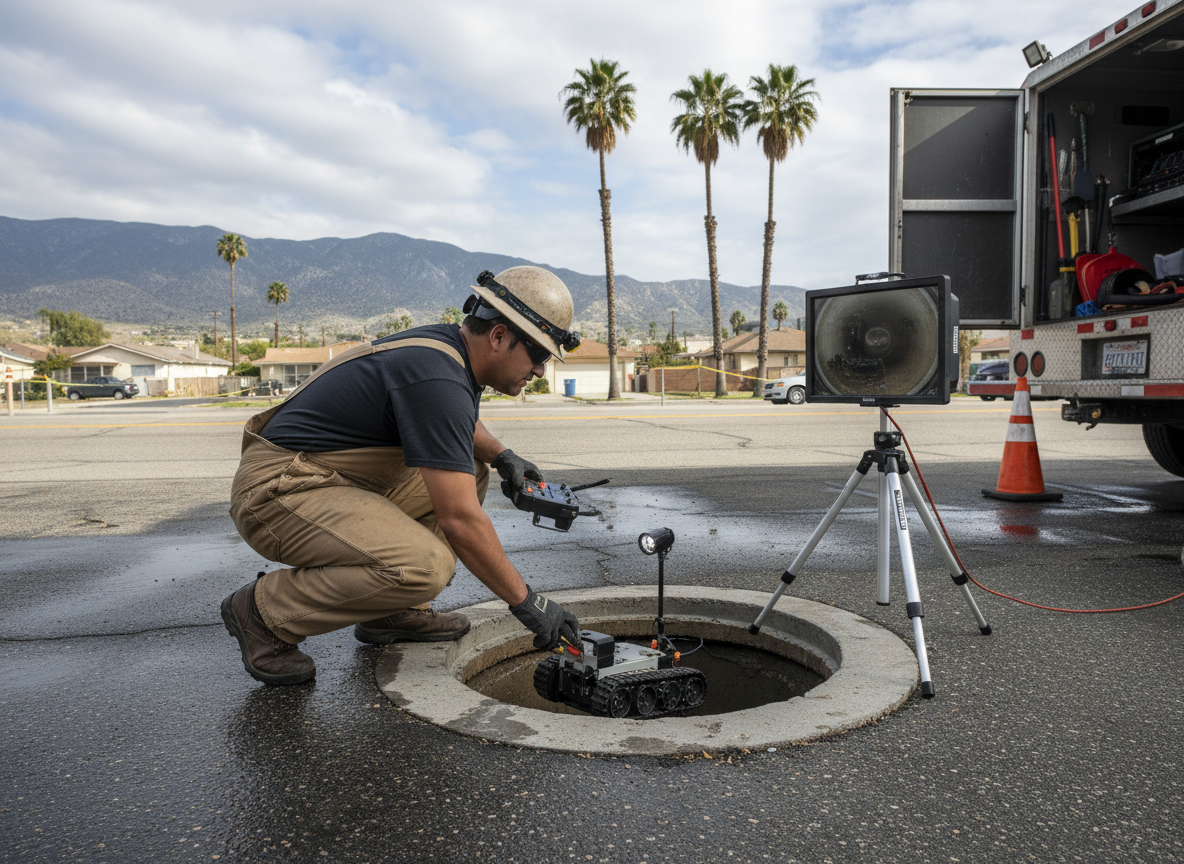 Drainage System Inspection in San Bernardino