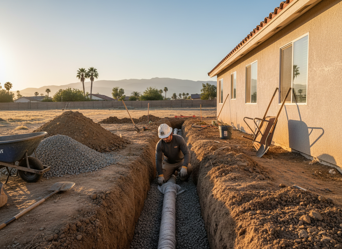 French Drain Repair in San Bernardino